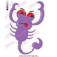 Cartoon Scorpion Embroidery Design 04